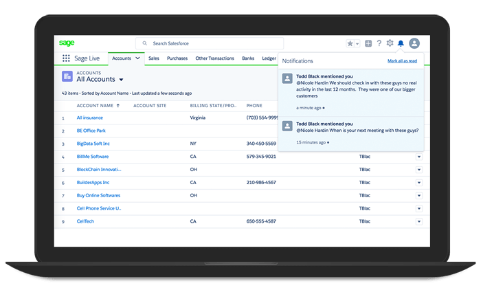 Sage Live Desktop