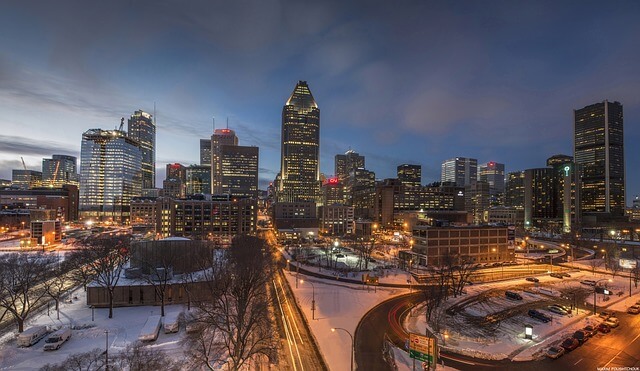 Montreal City Skyline